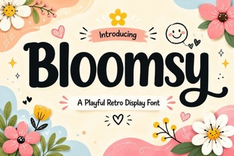 Bloomsy Font: Free Script & Display Typeface