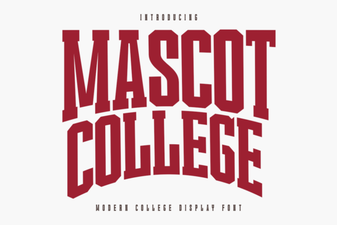 The Mascot College Font: Guide to Creative Typography