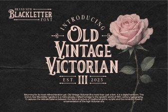 Crafting Projects with Victorian Style Fonts