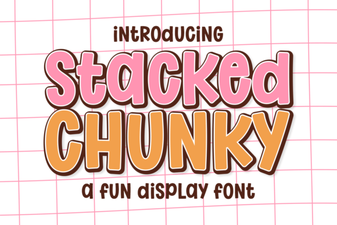 Get Creative with Stacked Chunky Fonts