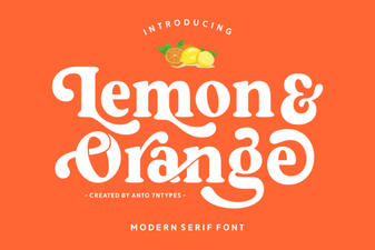 Fresh Citrus Fonts for Modern Design Projects